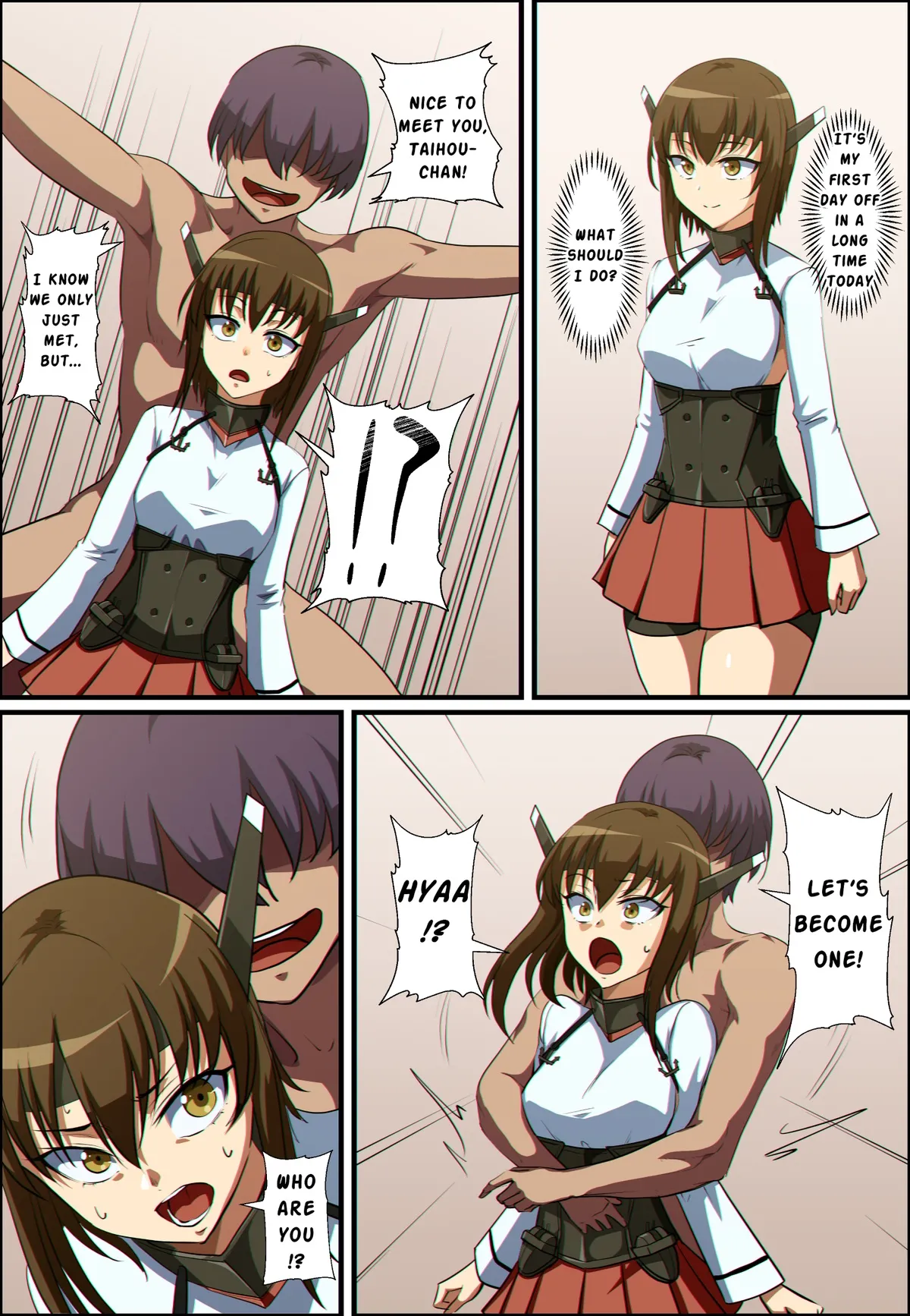 Taihou & Kaga merge possession page 1 full