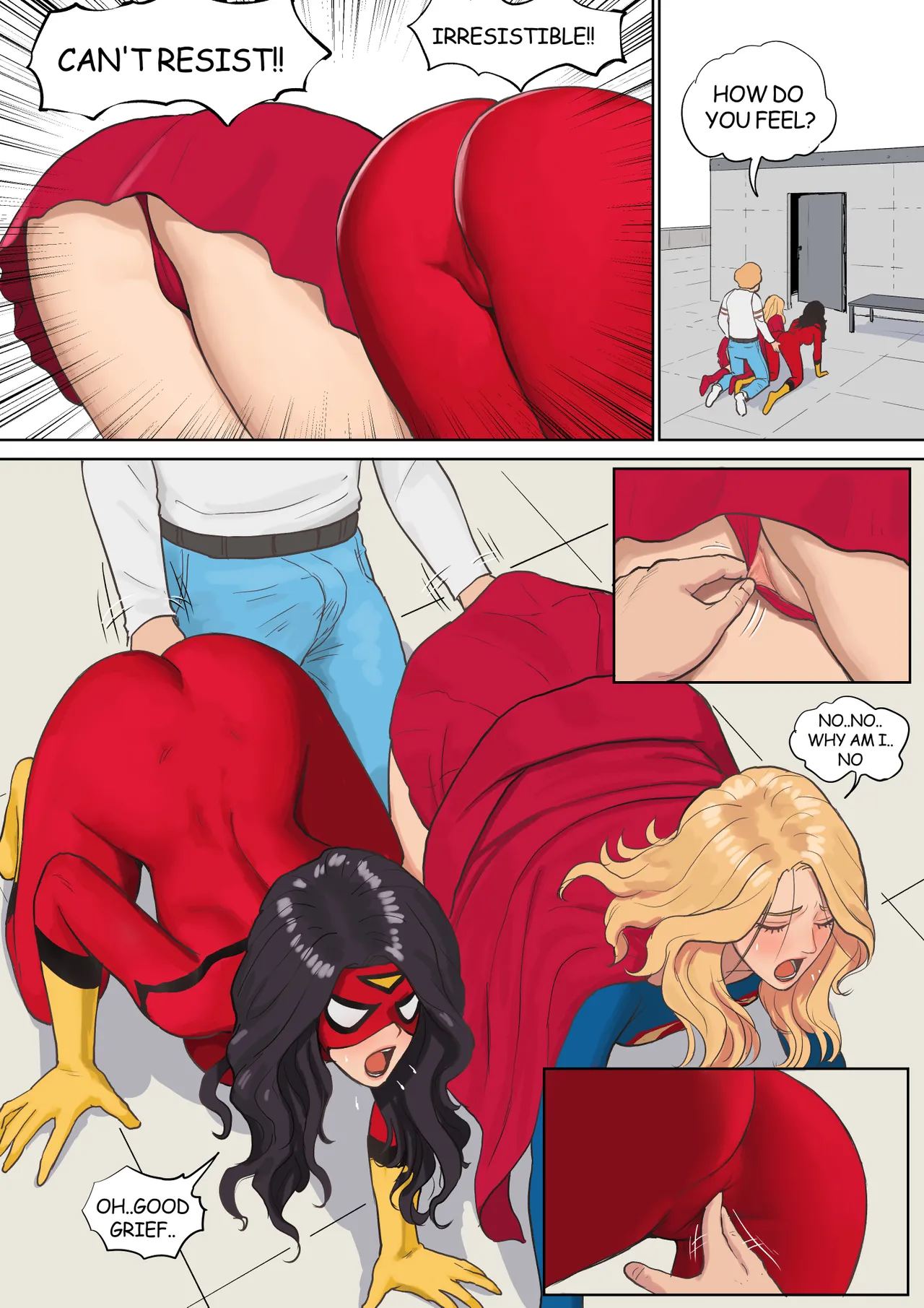 Supergirl and Spiderwoman page 12 full