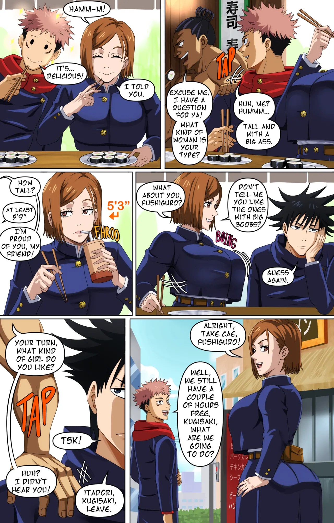 PinkPawg: Nobara and Yuji page 4 full