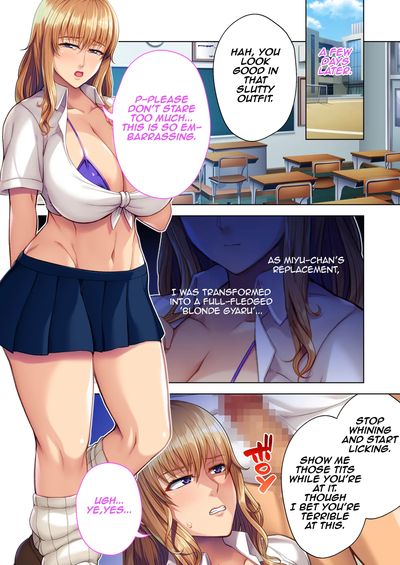 InCha Yuutousei no Bitch-ka Keikaku ~Watashi ga Kuro Gal ni Ochita Wake~ Mosaic Comic Soushuuhen | The Plan to Turn a Shy Honor Student into a Bitch ～The Reason I Became a Black Gyaru～  Mosaic Comics Compilation page 12 full