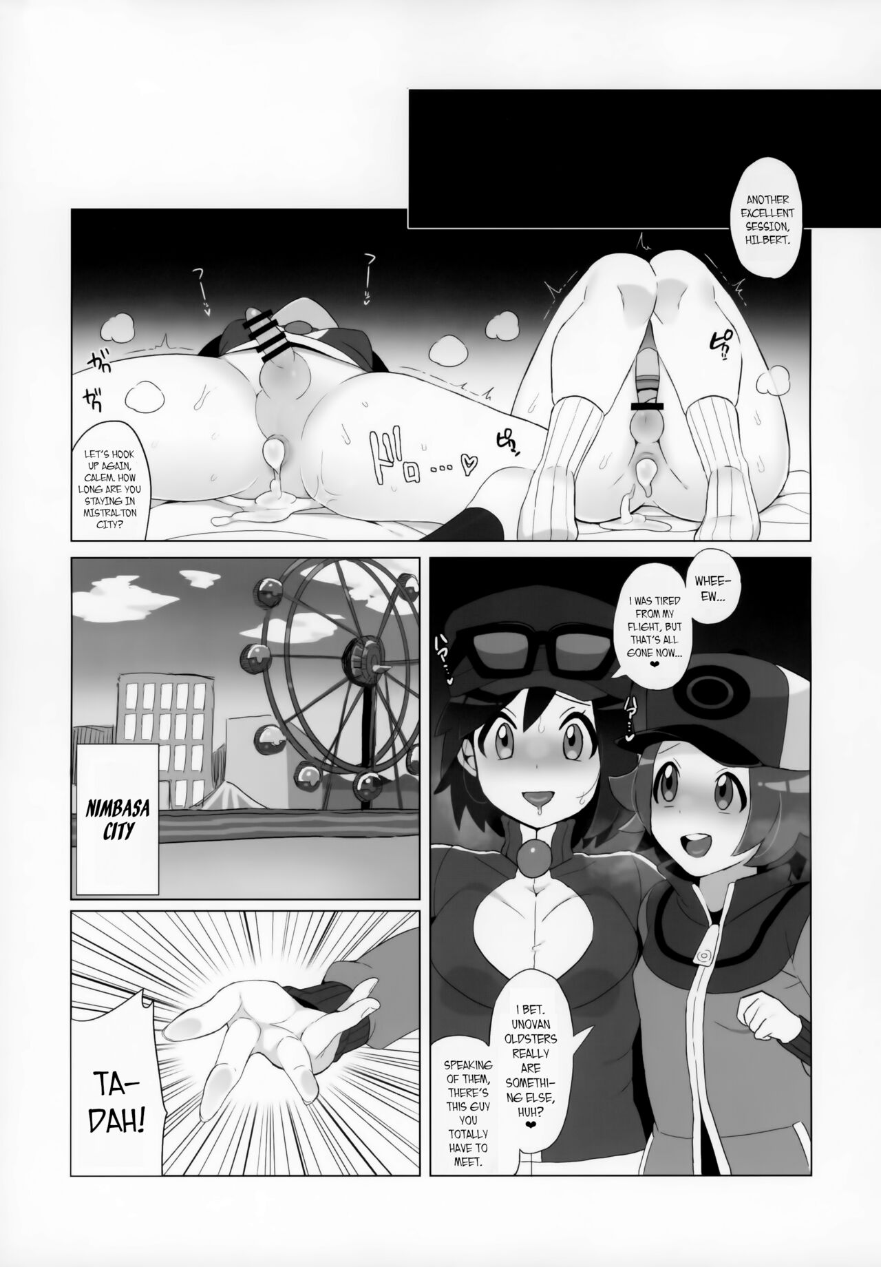 Toyakaru ga Isshu Chihou de Ironna to Ecchi Koto Suru Hon | A Book about Hilbert and Calem having sex with various men page 8 full