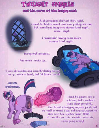 [toby art] Twilight Sparkle and the curse of the hungry cunt cover