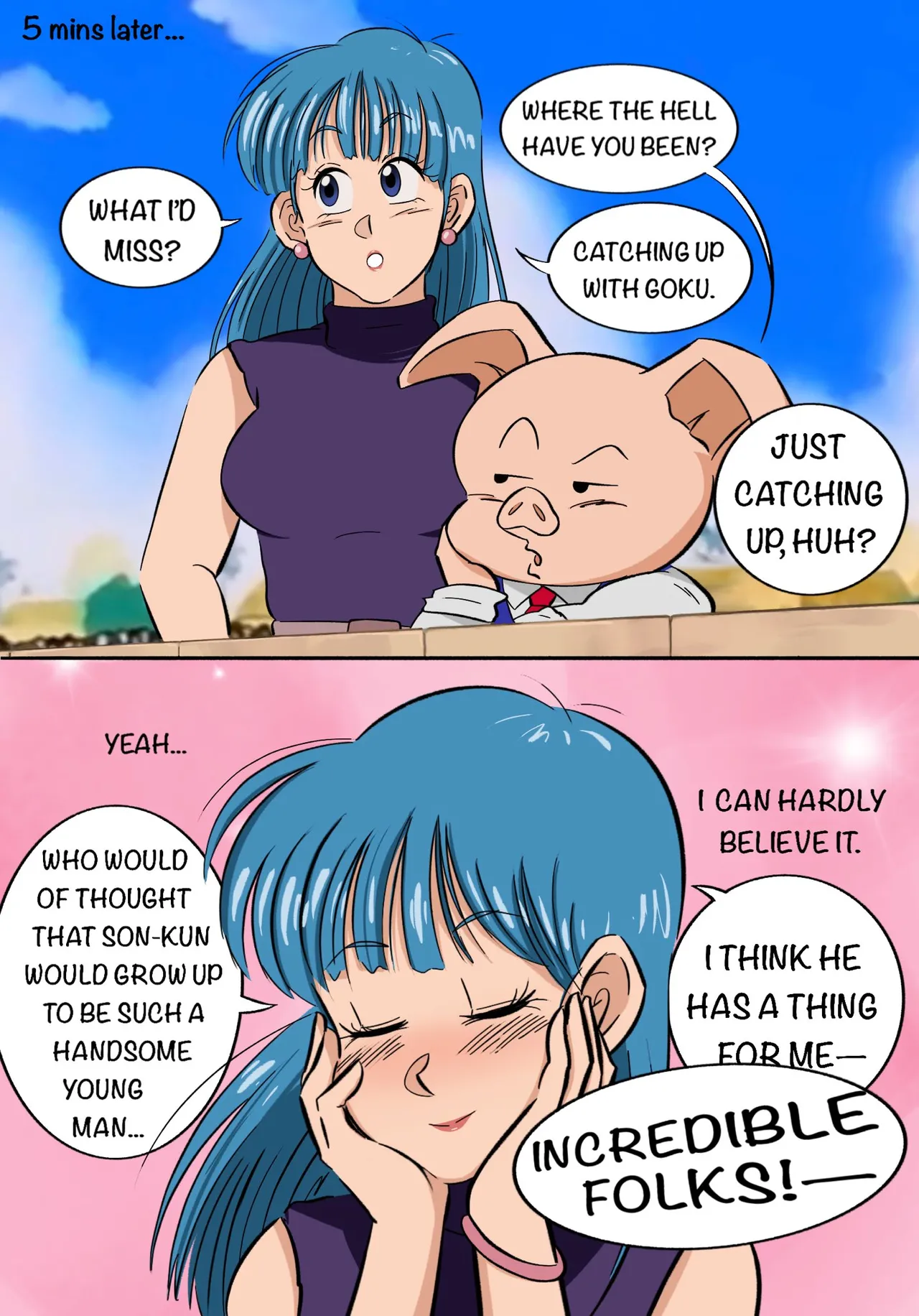 goku x bulma reunion page 7 full