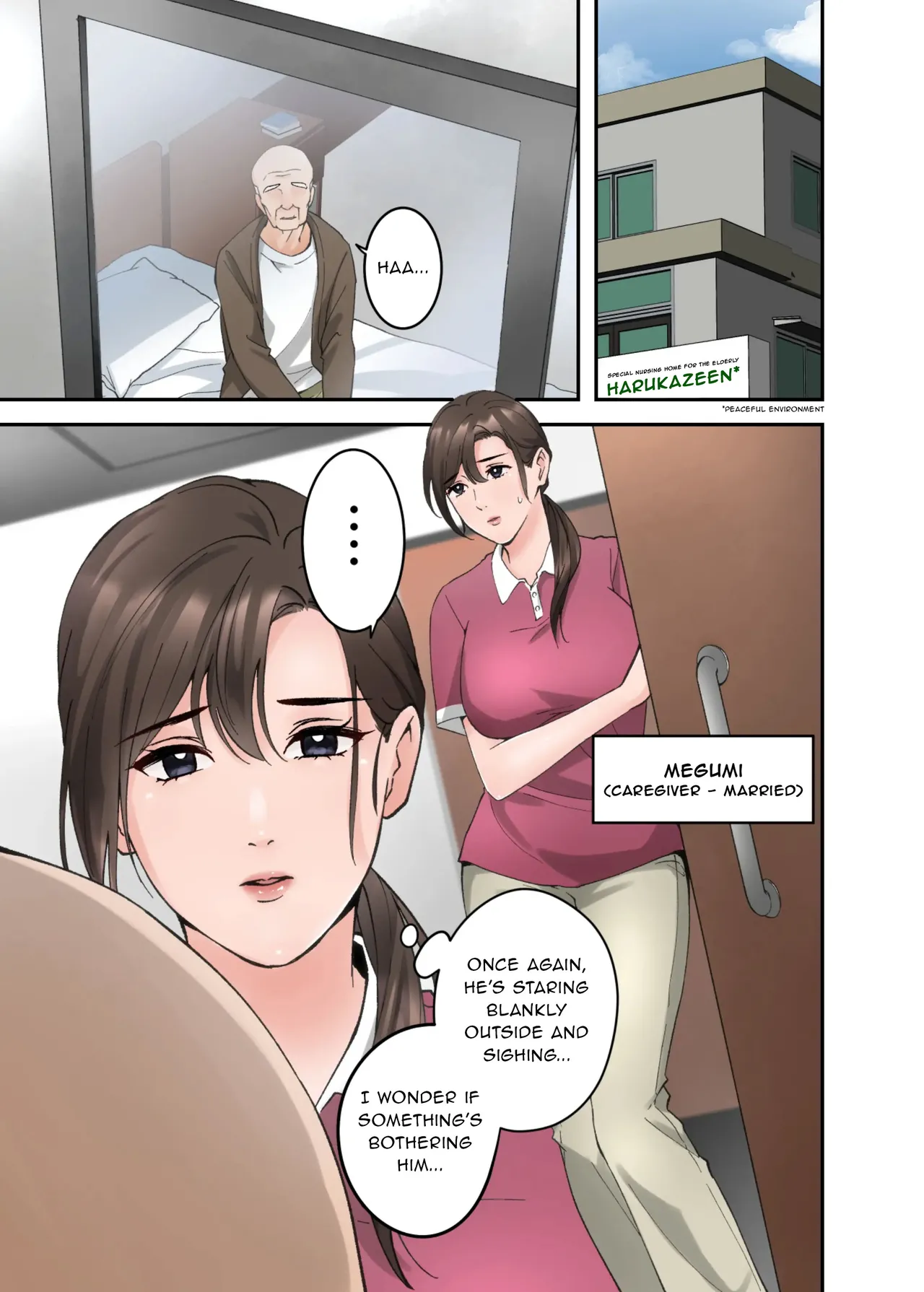Hitozuma no Kaigoshi ga Yoboyobo Jii-san ni Ikasare Makuru Hanashi page 2 full