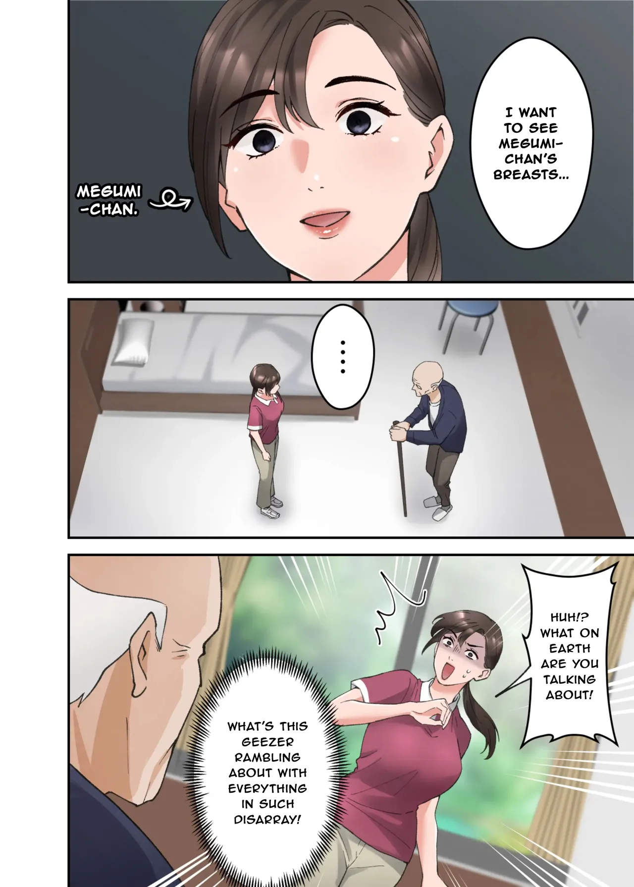 Hitozuma no Kaigoshi ga Yoboyobo Jii-san ni Ikasare Makuru Hanashi page 7 full