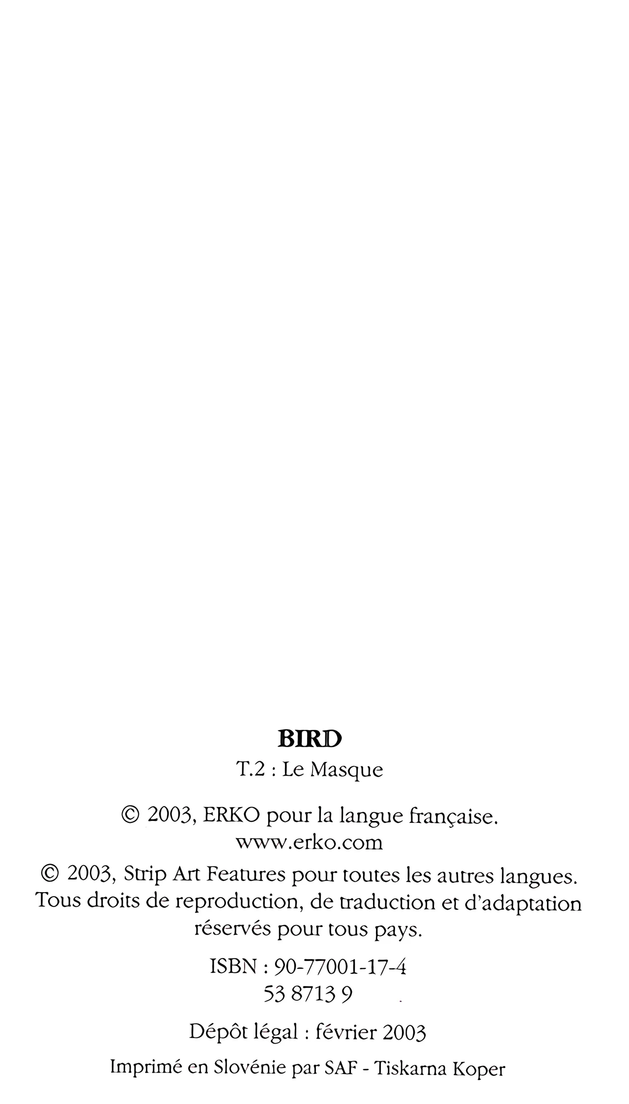 Bird T02 Le masque page 3 full