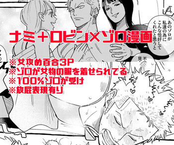 【R18】Robinami Zoro Manga【Female aggression】 cover