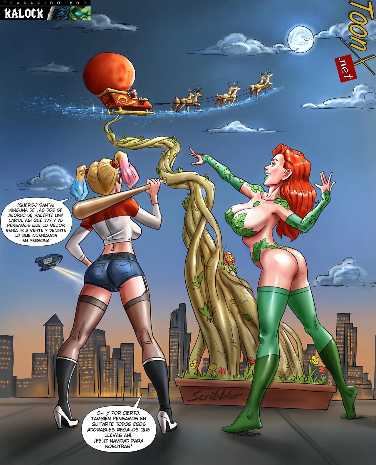 Harley Quinn & Poison Ivy Steal Christmas page 1 full