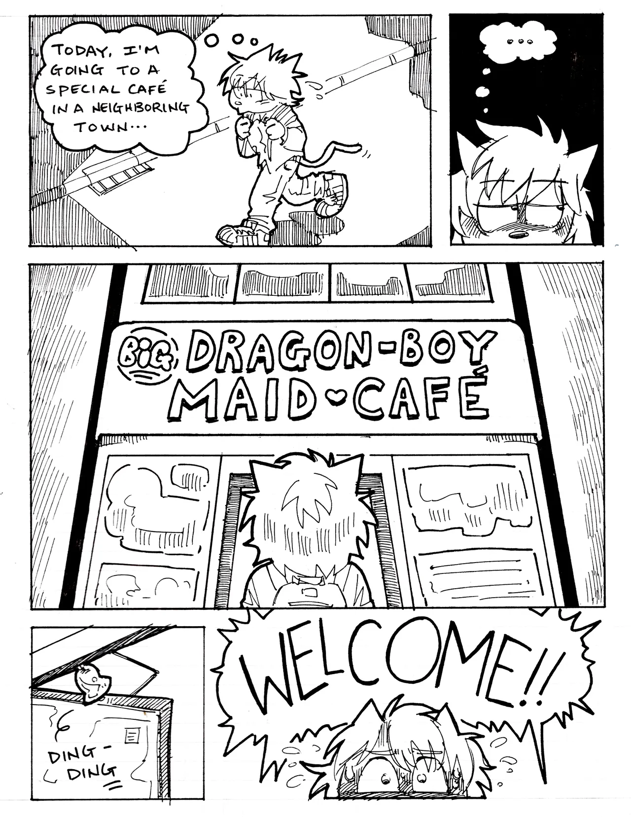 Dragon-Boy Maid Café page 1 full