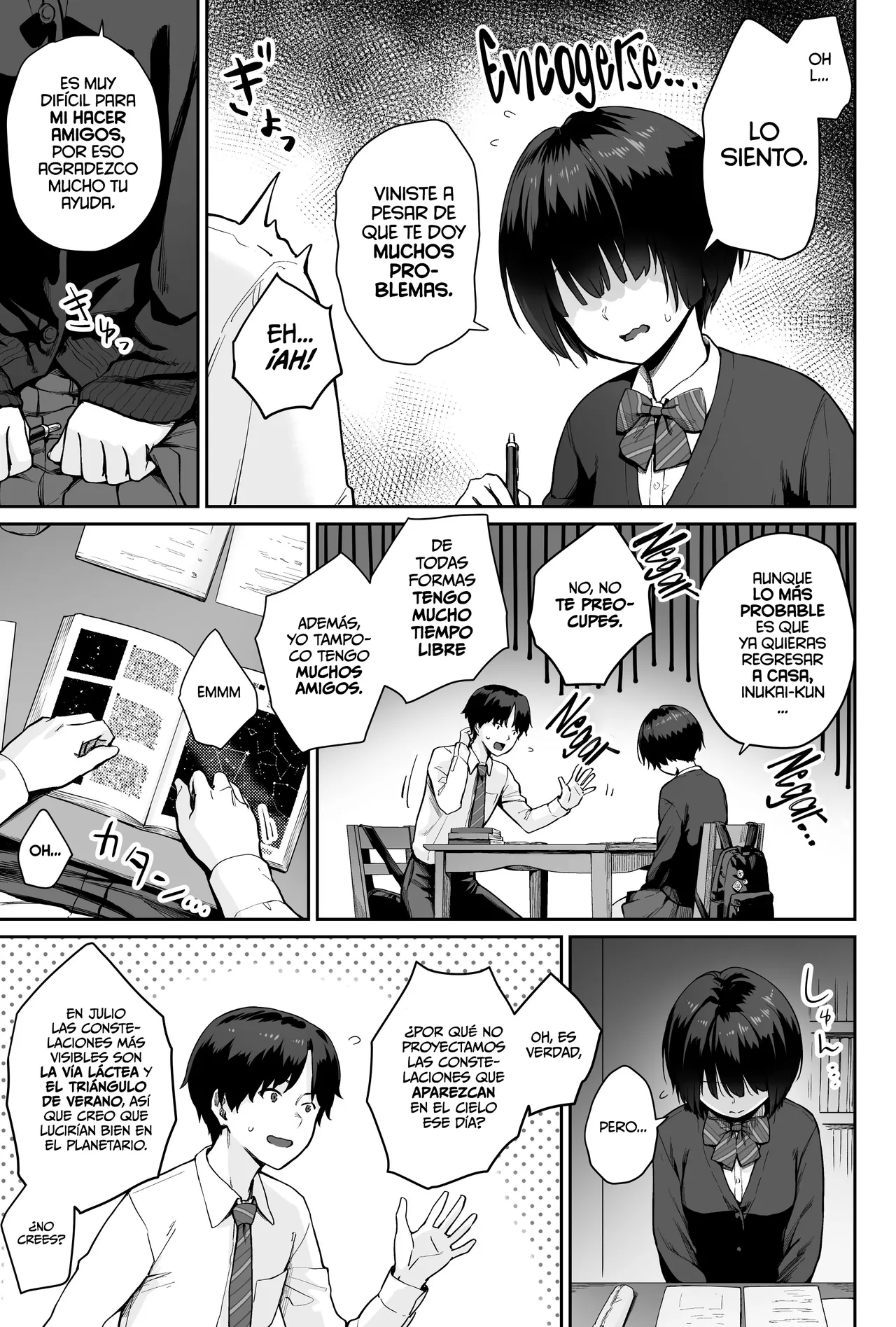 Sora no Hoshi wa Tada no Hikari -Ore dake ga Sex Dekinai Kyoushitsu- | Las Estrellas en el Cielo solo son Luz -Soy el Único en el Aula que no Puede tener Sexo- page 9 full