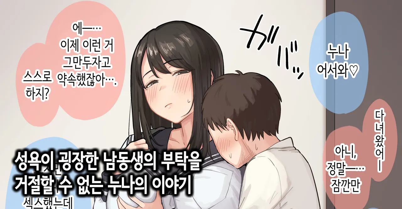 Seiyoku ga Sugoi Otouto no Onegai o Kotowarenai Onee-chan no Hanashi | 성욕이 굉장한 남동생의 부탁을 거절할 수 없는 누나의 이야기 page 1 full