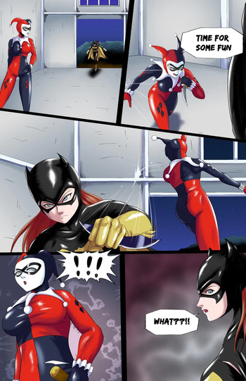 (choutzun) Batgirl vs Harleyquin cover