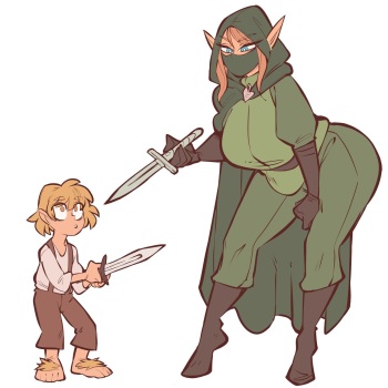 [SaucyMojo] Elf x Halfling cover