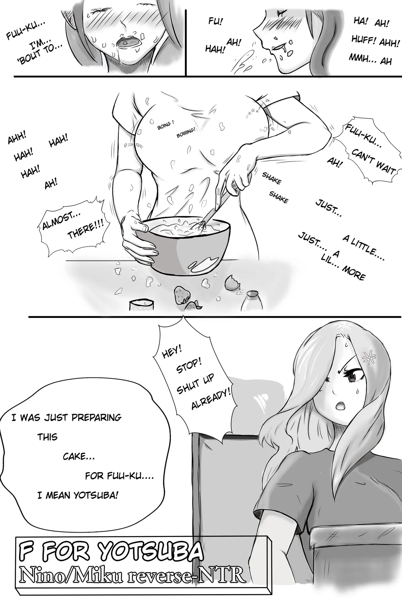 Nino puts Fuutarou to sleep and fucks him... Miku takes advantage. Reverse NTR page 1 full