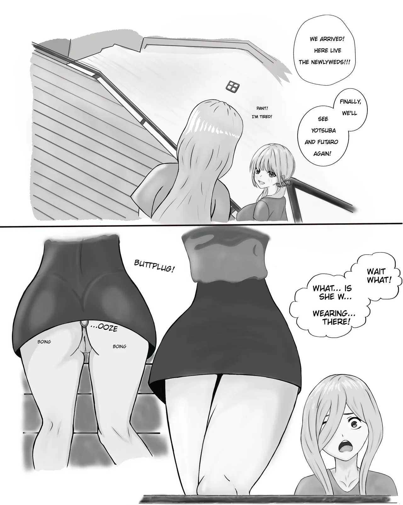 Nino puts Fuutarou to sleep and fucks him... Miku takes advantage. Reverse NTR page 3 full