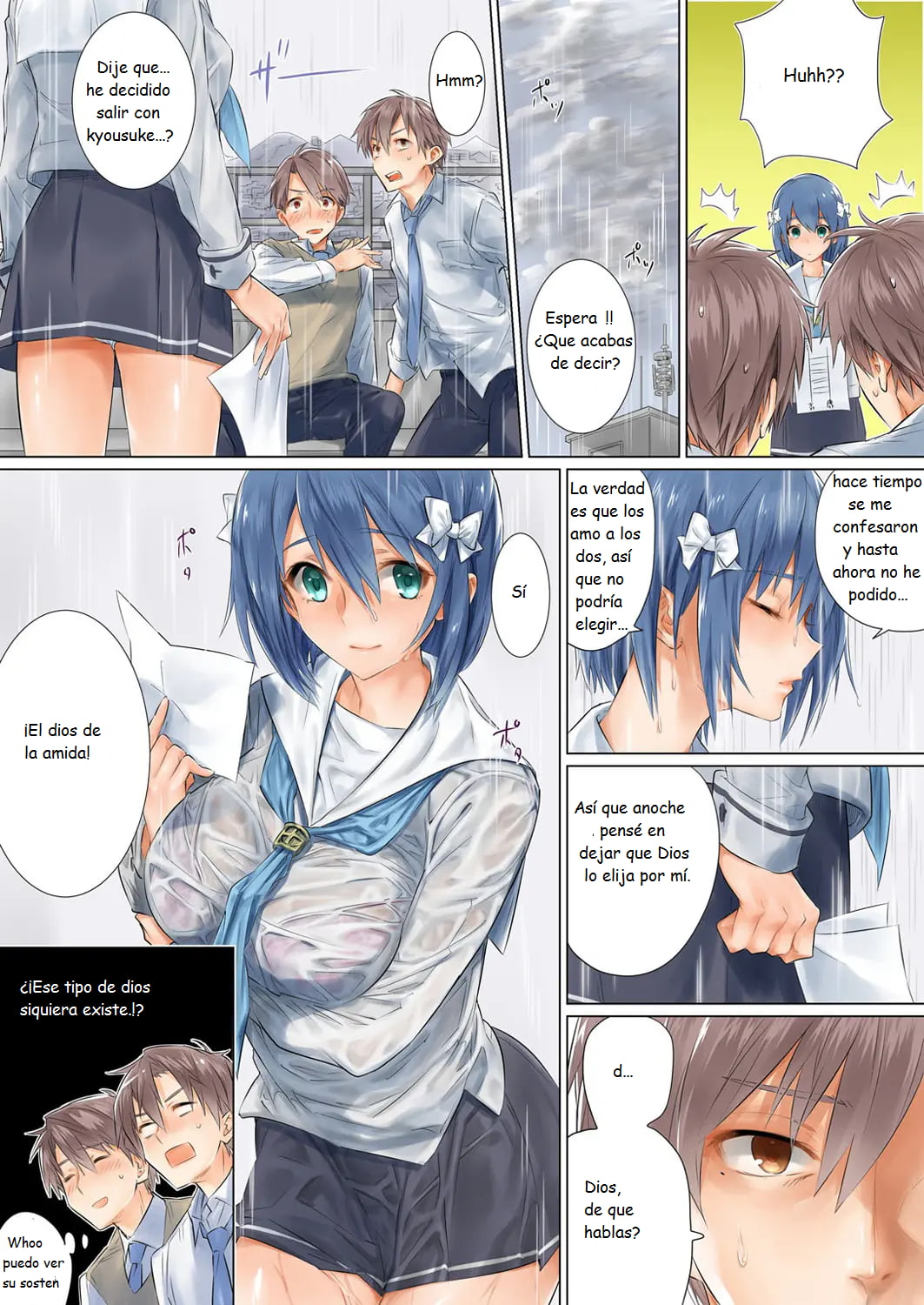 Netorare Kanojo -Kareshi  o Mae ni Futago  to Kyoushitsu Ecchi 1 - 2 page 10 full