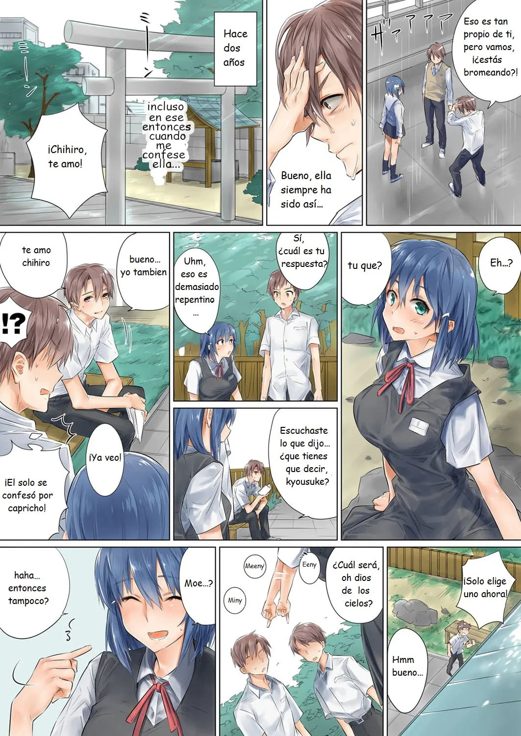 Netorare Kanojo -Kareshi  o Mae ni Futago  to Kyoushitsu Ecchi 1 - 2 page 11 full