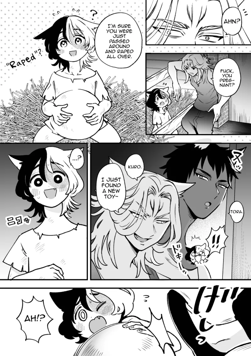 Nora Futanari Kemomimi no Ninshin page 12 full