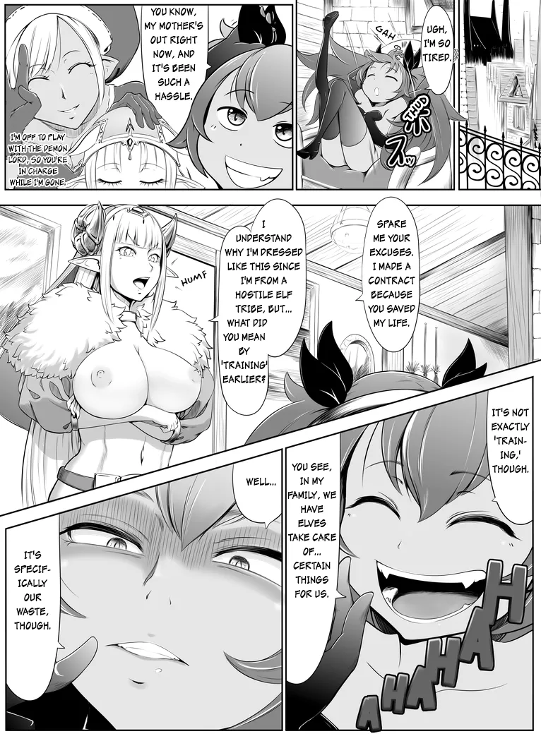 Succubus x Elf: Pleasure from Eating Poop ~Part 1~ page 2 full
