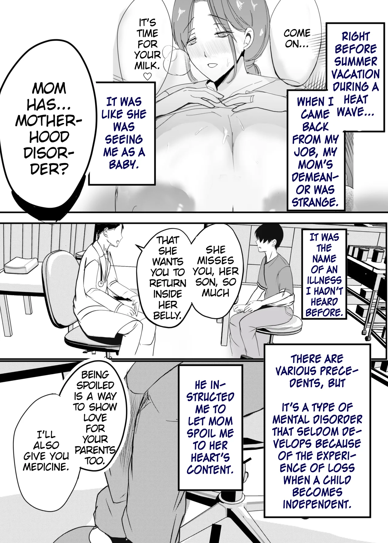 Bonyuu Kaa-san no Naka ni Modoritai 2 Chuuhen | I Want to go Back to my Lactating Mom's Womb 2 - When I Got Jealous And Raped My Mom With My Big Cock, She Spoiled Me And Let Me Have Creampieing Sex With Her page 7 full