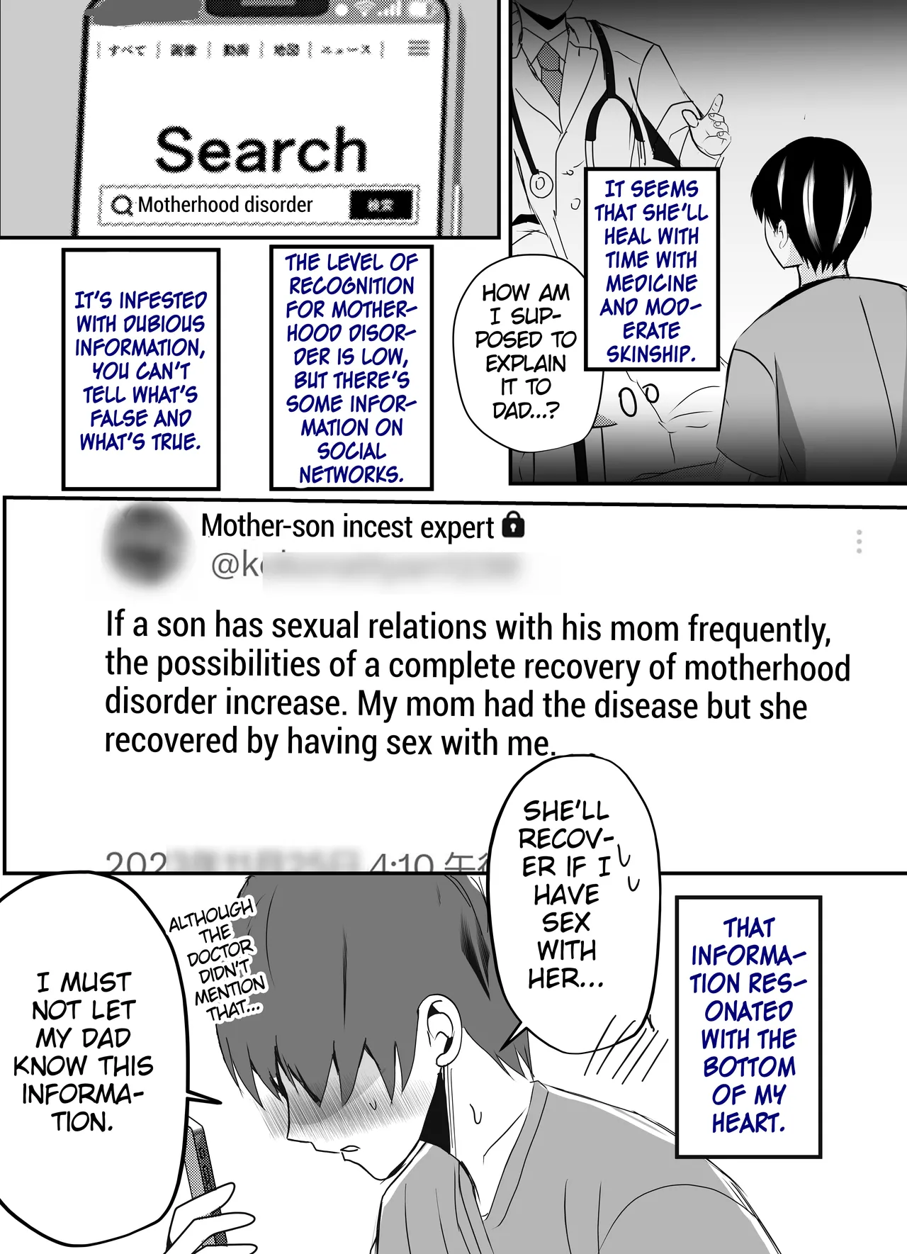 Bonyuu Kaa-san no Naka ni Modoritai 2 Chuuhen | I Want to go Back to my Lactating Mom's Womb 2 - When I Got Jealous And Raped My Mom With My Big Cock, She Spoiled Me And Let Me Have Creampieing Sex With Her page 8 full