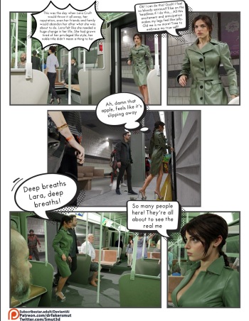 Lara Croft's Subway Madness (Comic by DrFaker/DeviantAi) cover