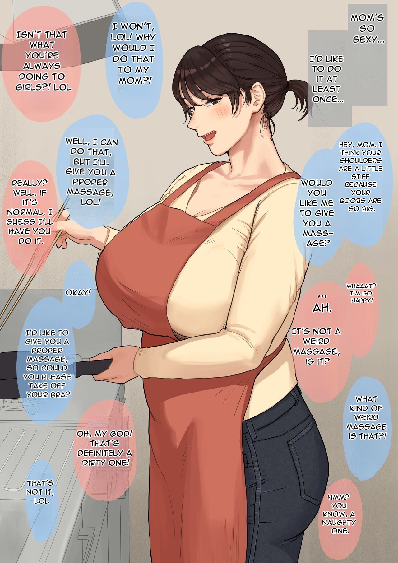 Shimoneta OK na Eroi Okaa-san o Chikubi de Hatsujou Saseru Hanashi - A Story About Making A Naughty Mother Who Is Okay with Dirty Jokes Get Horny With Her Nipples page 1 full