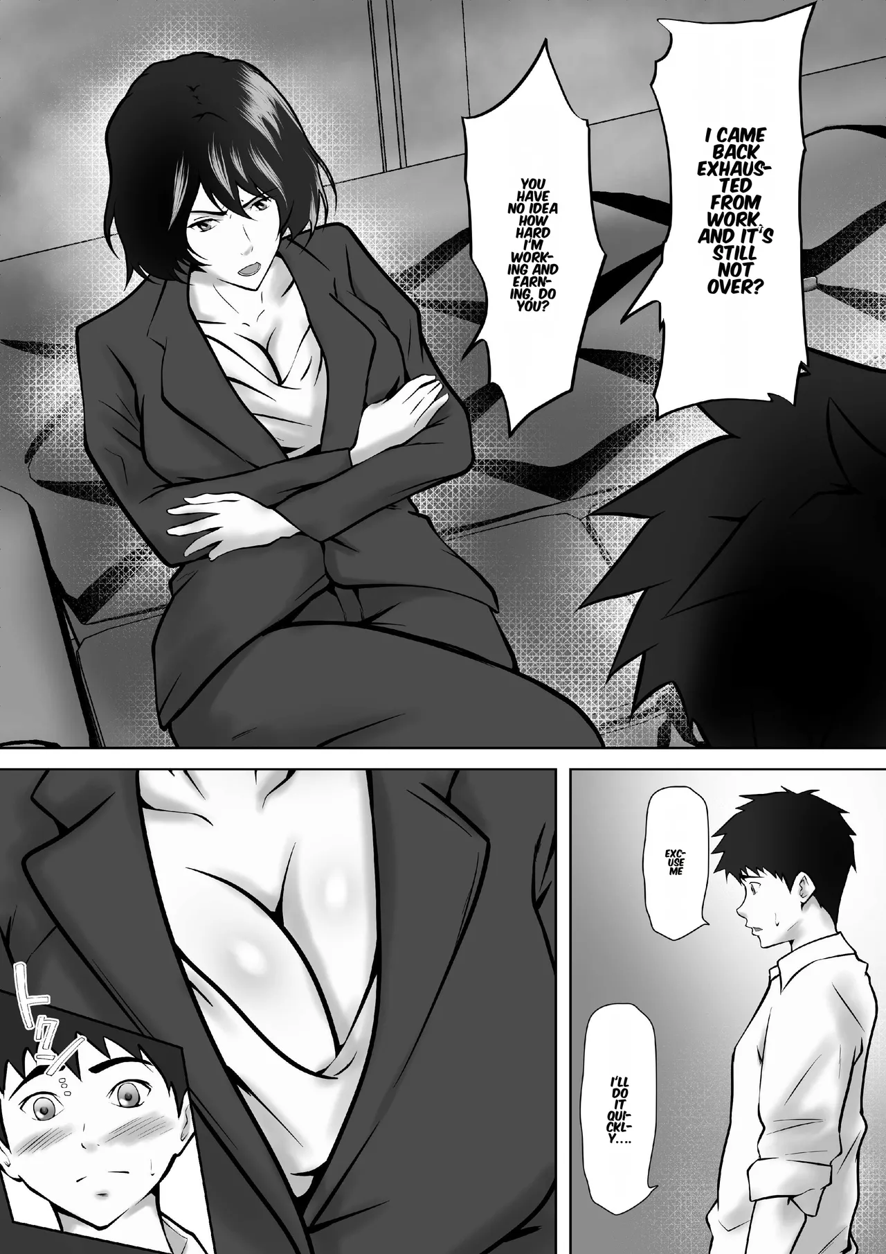 Tachiba Gyakuten ~Pawahara o Suru Gibo no Onanie ga Toreta node Shitagawaseru Koto ni Shita page 4 full