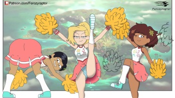 (Ferozyraptor) Amphibia three cheerleaders xxx cover