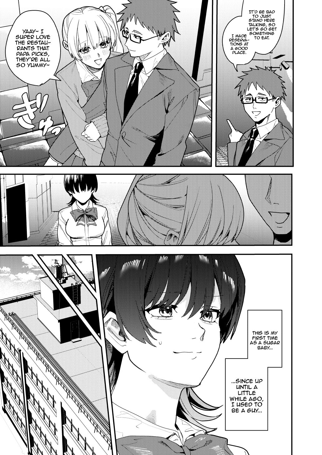 Papakatsu Nyotaika de Tanoshiku Kasegu! | Having Fun and Earning Some Money by Prostituting Myself After Turning Into a Girl! page 4 full