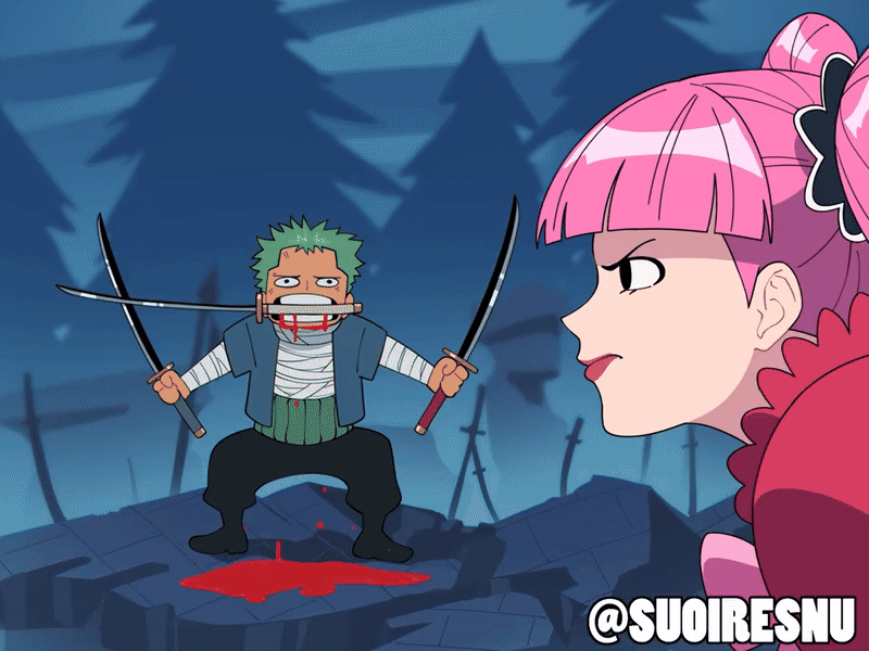 Zoro and Perona killing some time... page 7 full