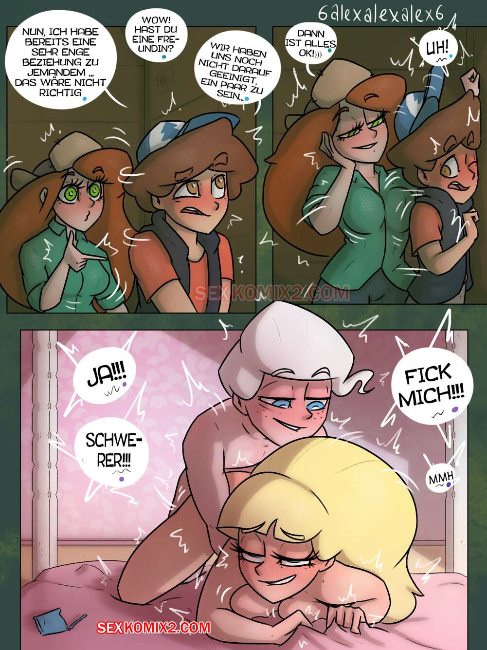 Gravity Falls. Dreiecksbeziehung. Bunker. 6alexalexalex6. sexkomix2.com page 6 full