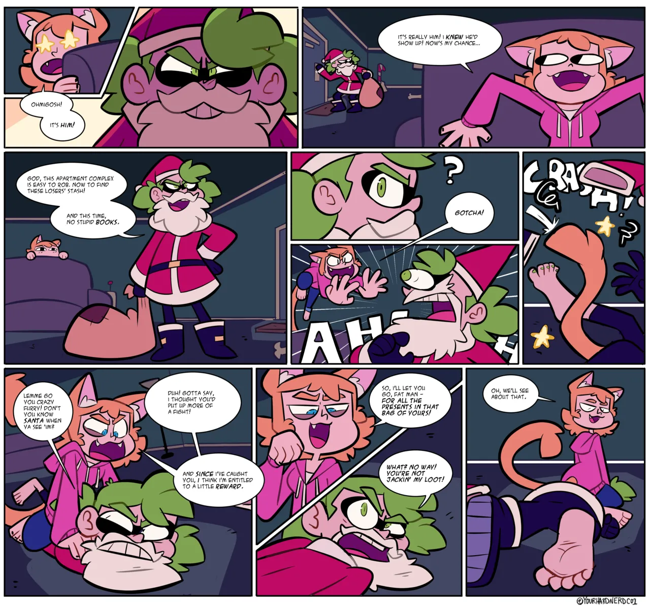Yourhardnerdcollectr - Tama Meets Santa! page 2 full