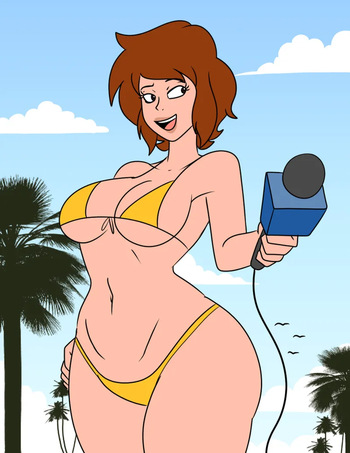 [ComicalWeapon] Free for All - April O'Neil (+ Harley Quinn & Chel) cover