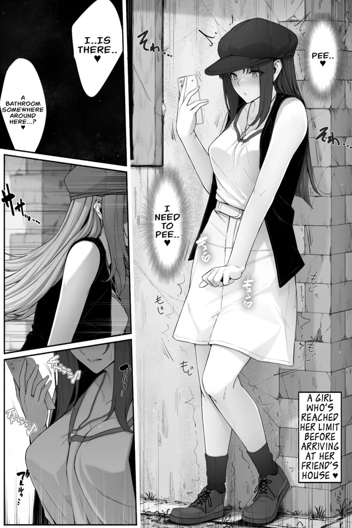 Girl Pees Outside While on the Phone page 1 full