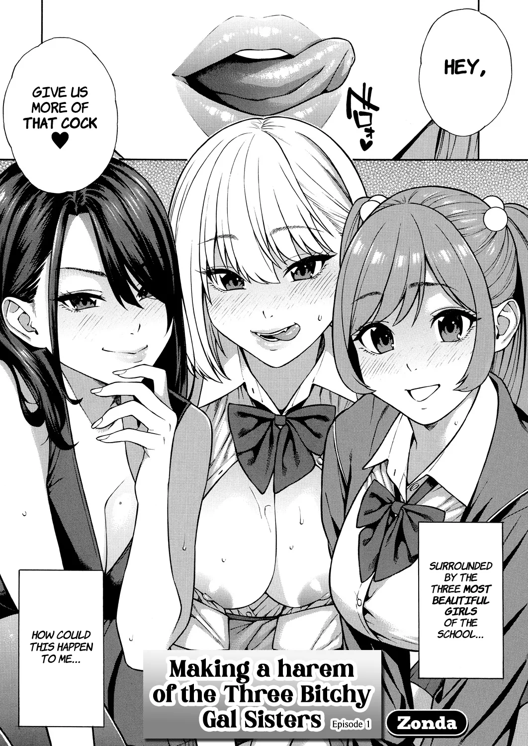Making a Harem of the Three Bitchy Gal Sisters - Part 1-2 page 3 full