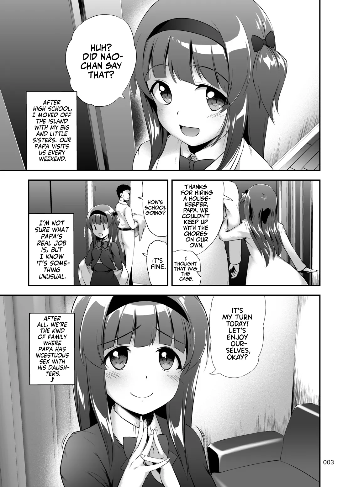Nakadashi! Papachin Junkie 2 ~ Oyako Jusei Ninshin Bote H mo Aru yo | Papa's Milk Junkie 2 page 3 full