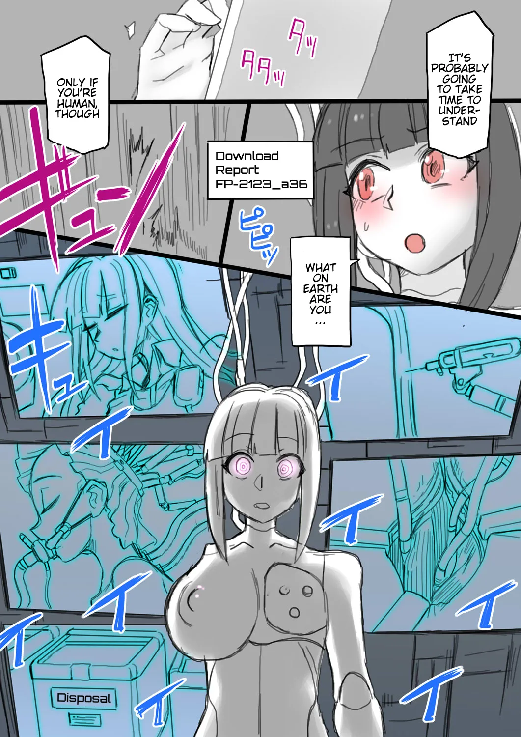 Ottorishita Chohatsu Kurokami no Onna Keisatsukan ga Sekusaroido ni Kaizosareru | A Gentle Long Black Haired Female Police Officer is Remodelled into a Sexaroid ch 1-3 page 3 full