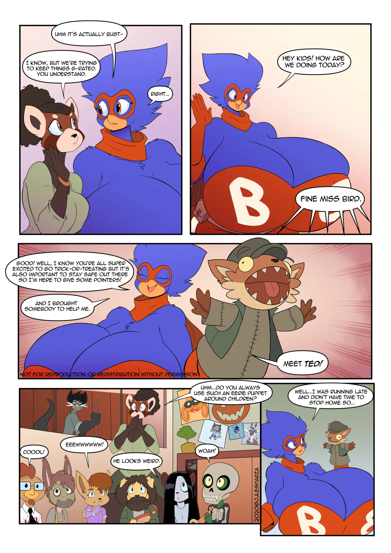 BustyBird vs Evil Ted page 5 full