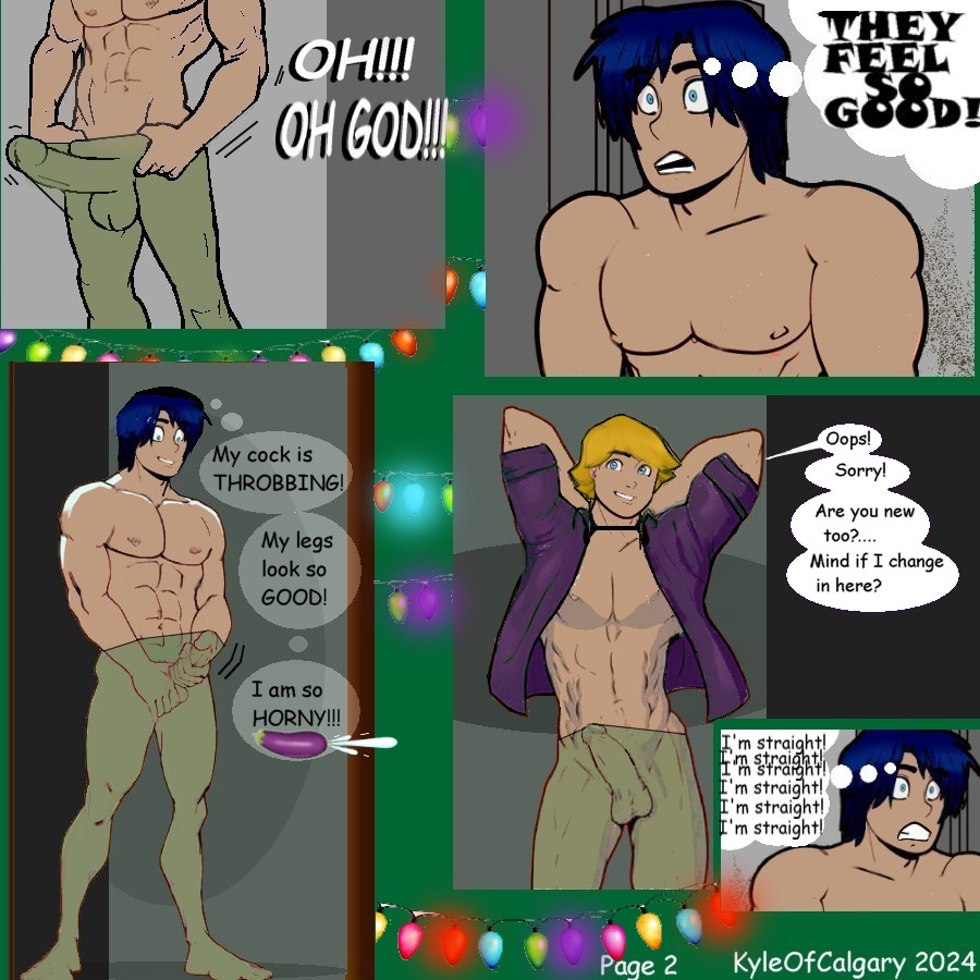 Kyle of Calgary. Hot Hunks - Gay and Bisexual in Pantyhose - Comic page 6 full