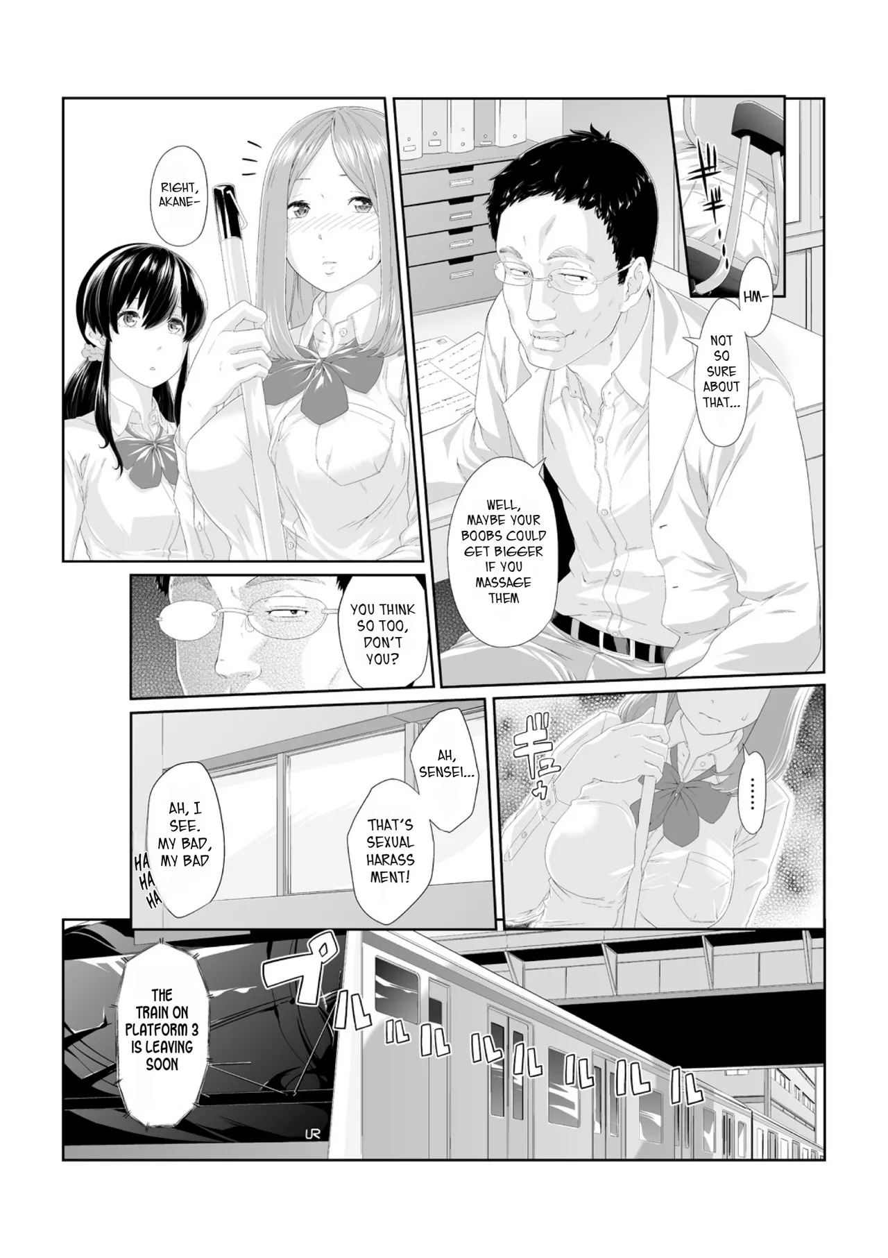 Molested until climax! Soaking wet from sensei’s fingers 1-2 page 4 full