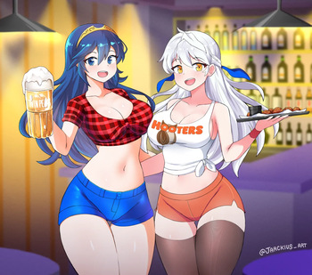 [Jarckius Art] Lucina x Micaiah (Fire Emblem) cover