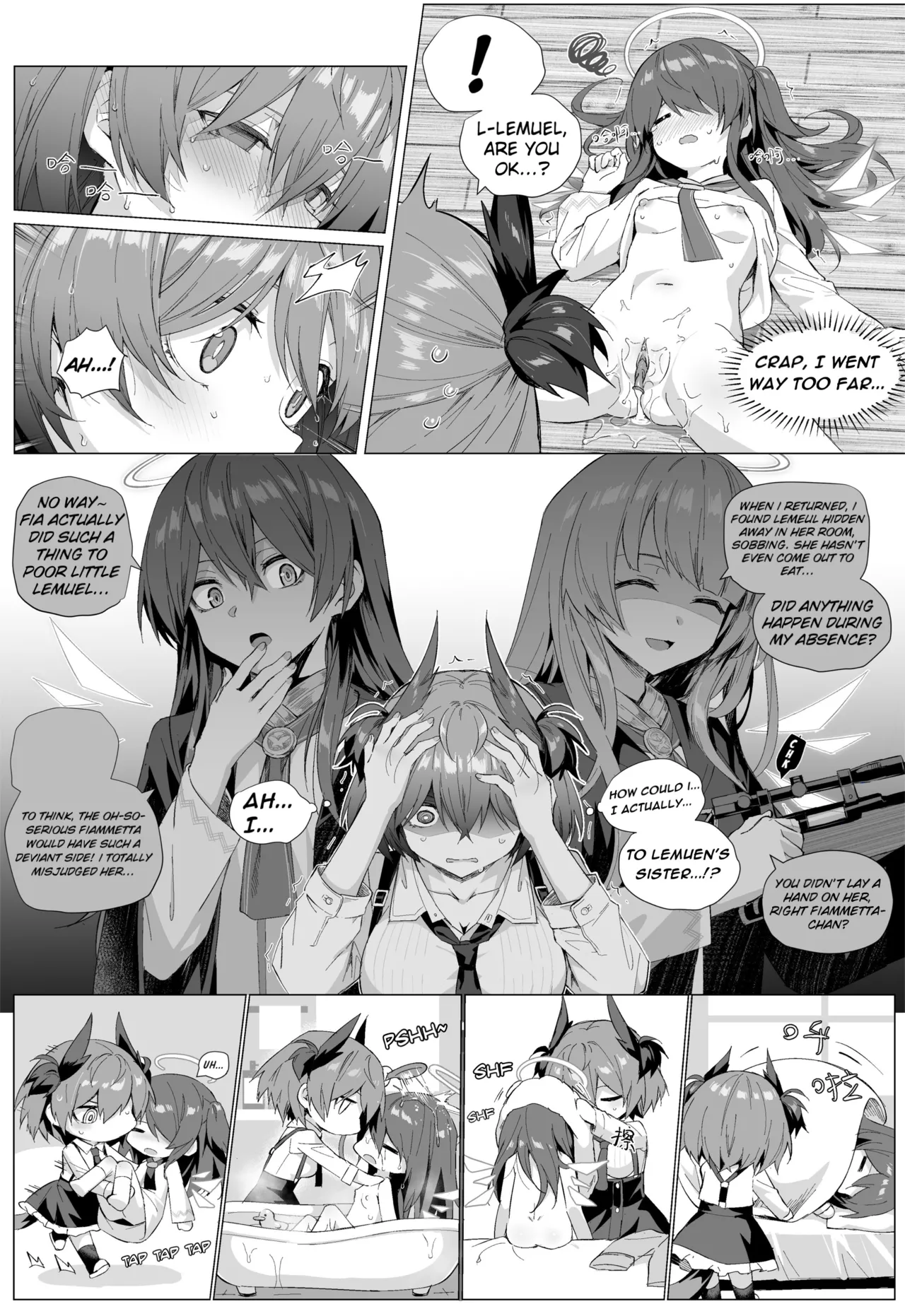 Fiammetta x Exusiai Short Story + Omake + Egg Play page 10 full
