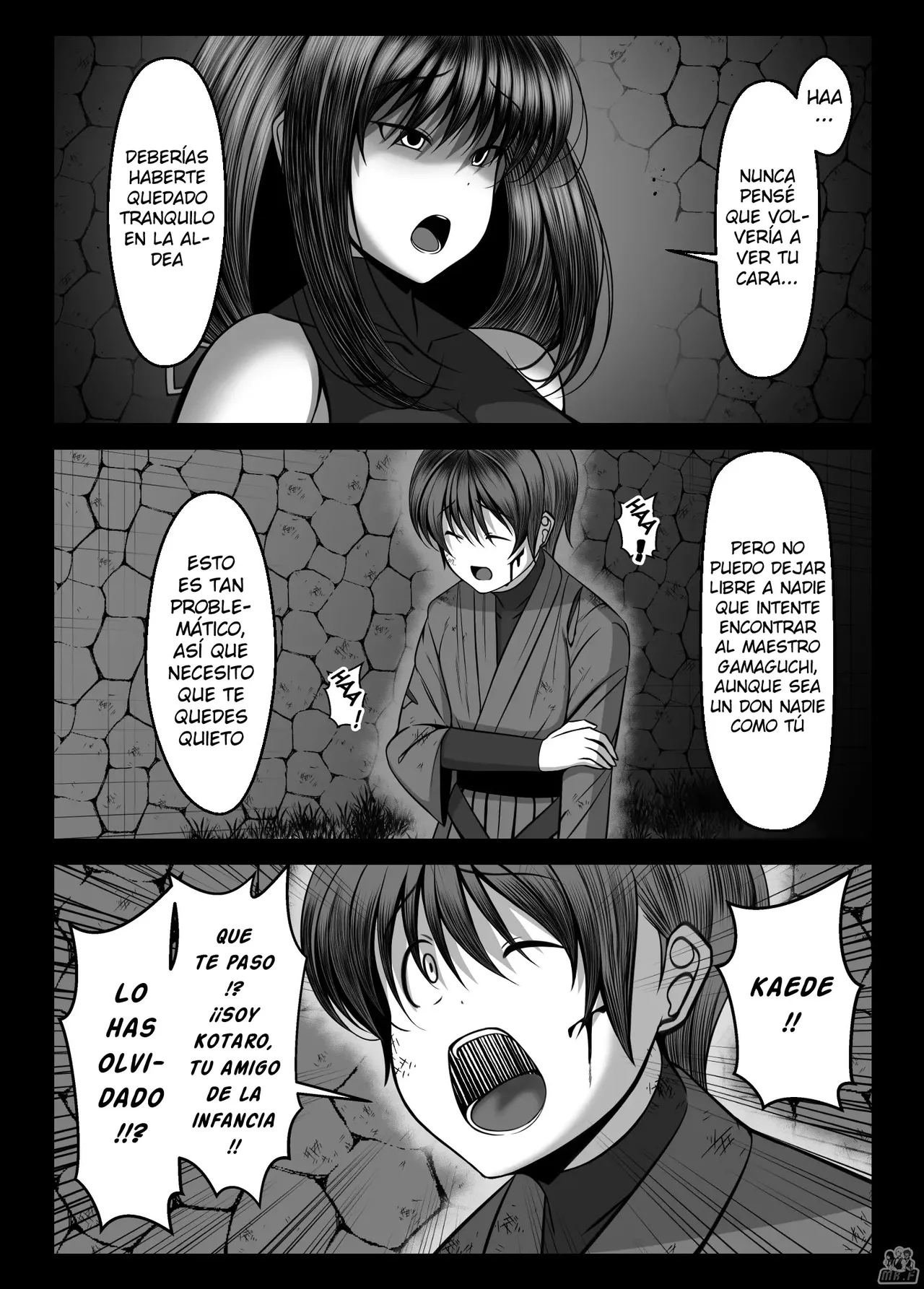 Kunoichi Kaede no Uragiri, Tasuke ni Itta Osananajimi wa Sude ni Boku Igai no Otoko ni Somerarete Ita...  | La Traición de la Kunoichi Kaede, Mi Amiga de la Infancia que Fui a Salvar ya Estaba Enamorada de Otro Hombre... page 11 full