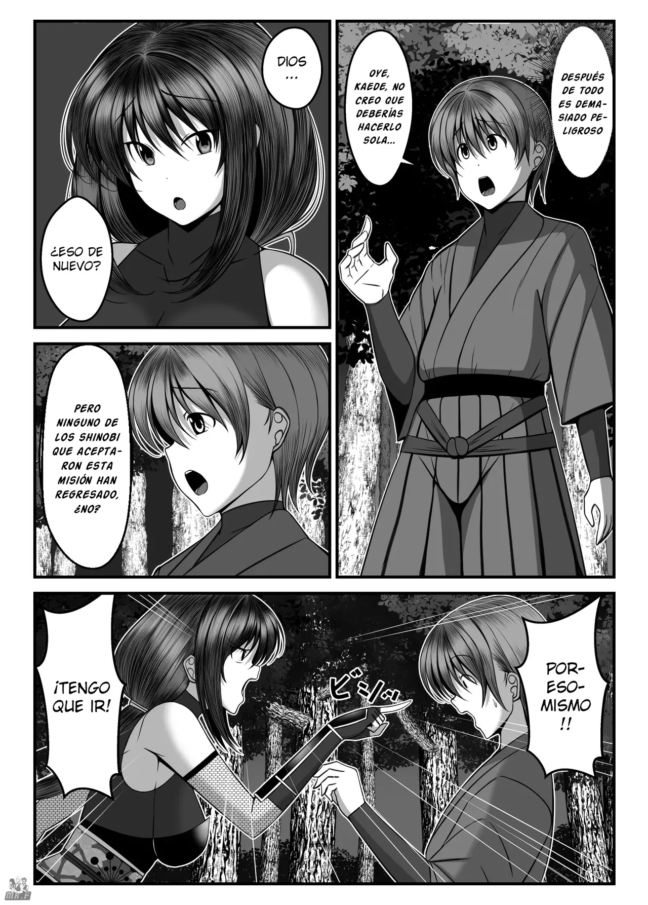 Kunoichi Kaede no Uragiri, Tasuke ni Itta Osananajimi wa Sude ni Boku Igai no Otoko ni Somerarete Ita...  | La Traición de la Kunoichi Kaede, Mi Amiga de la Infancia que Fui a Salvar ya Estaba Enamorada de Otro Hombre... page 4 full