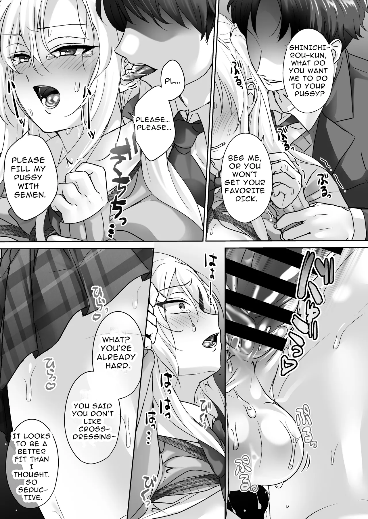 Kinpatsu Yankee-kun o Josou Omocha Seme | Blonde Delinquent Boy's Crossdressing & Sex Toy Torment page 11 full