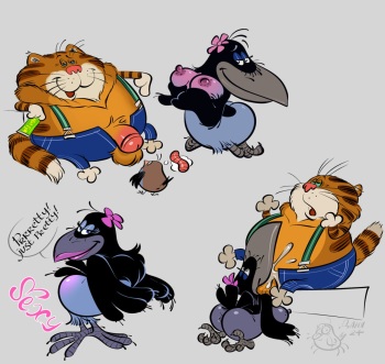 The return of the prodigal parrot - Clara the crow and Vasilij the cat - Soyuzmultfilm - Rusrule34 cover