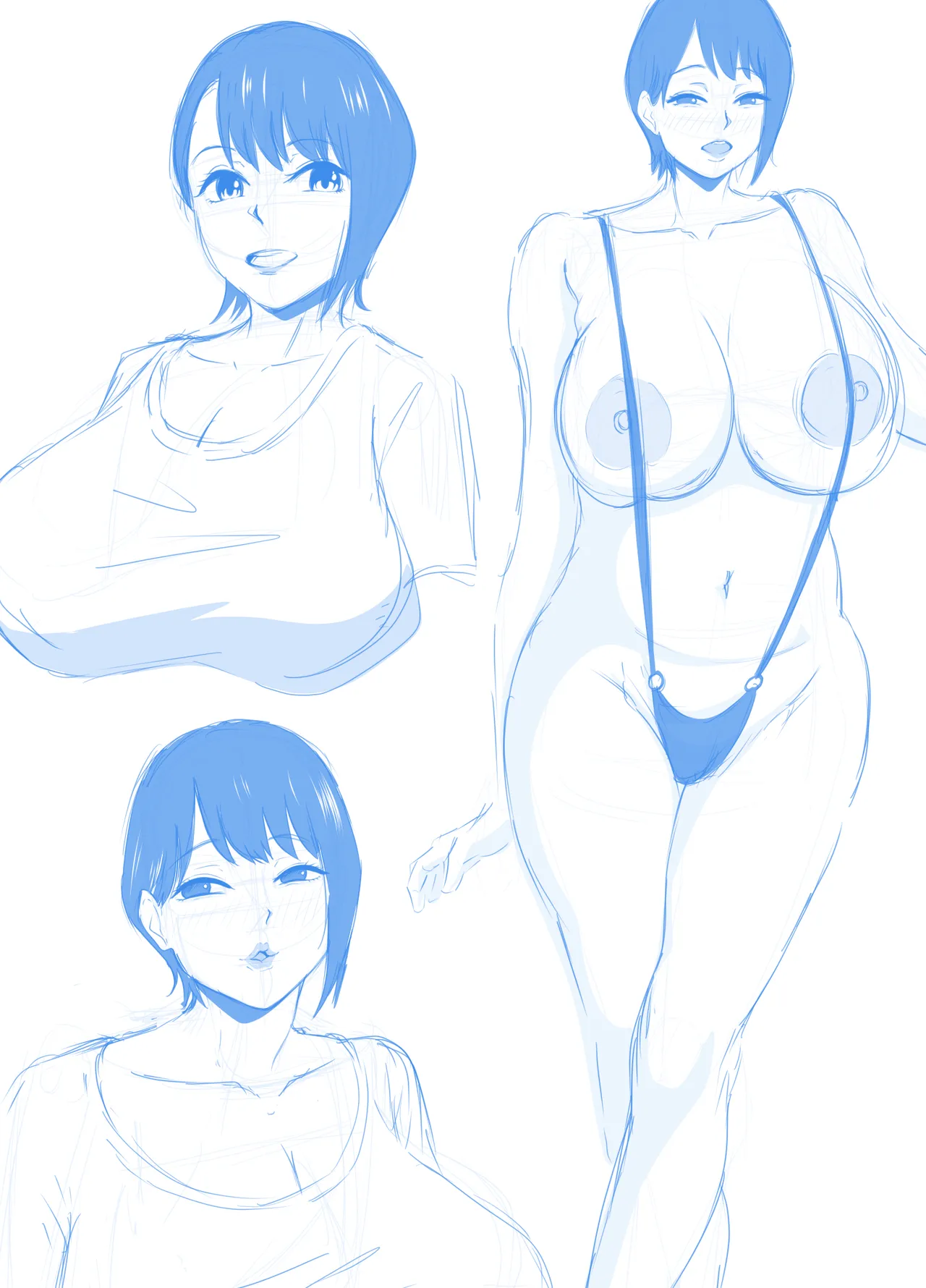 A frustrated, chubby mother and her son's friend... page 2 full