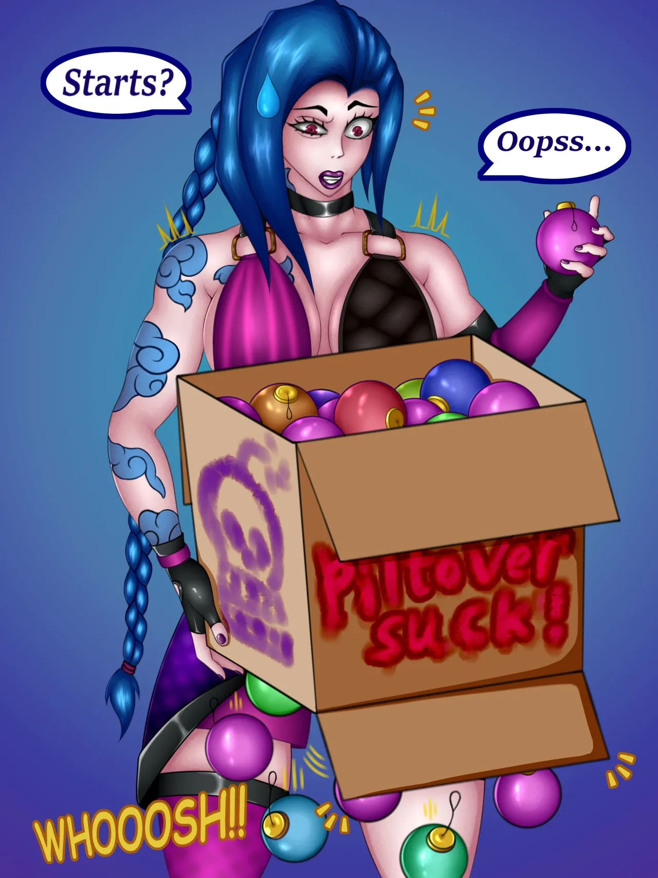 Arcane Christmas Bimbofication page 1 full