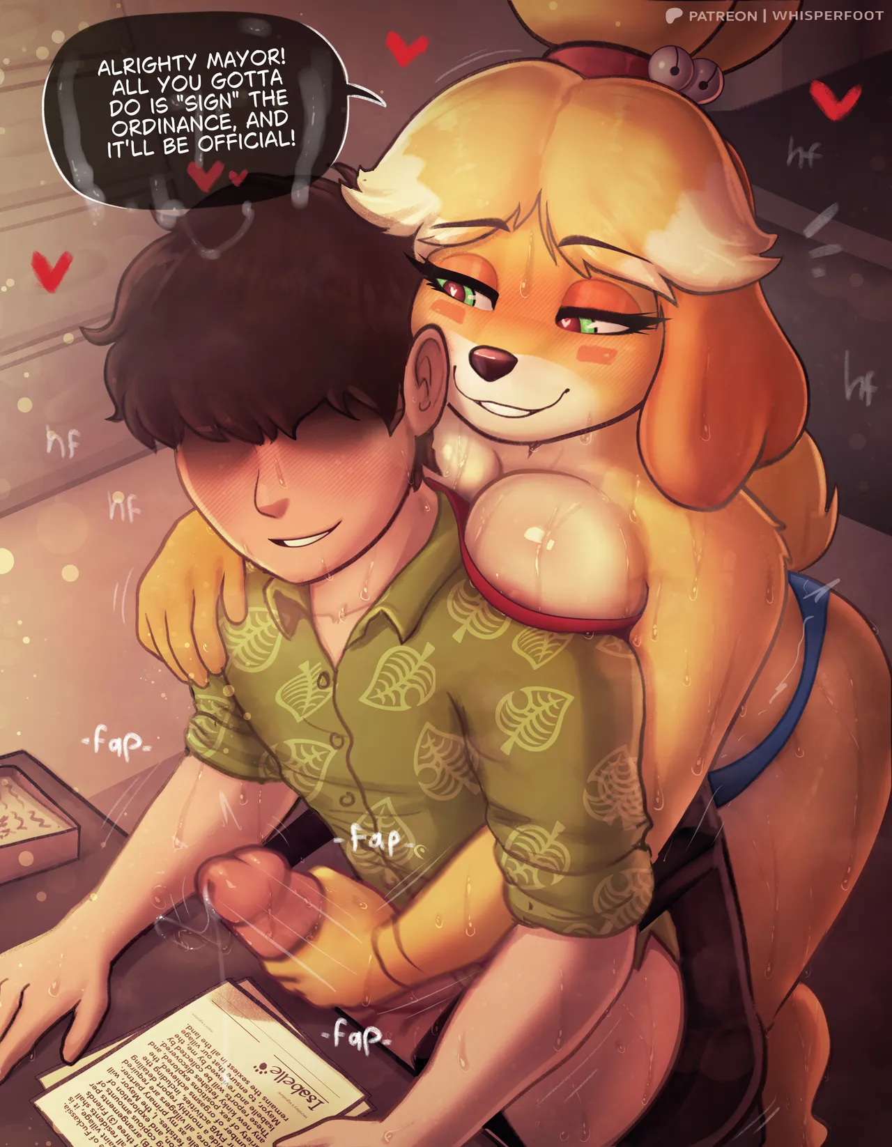 Whisperfoot -  IsaSex with Nookie pg1 🐶🌭💦 page 11 full